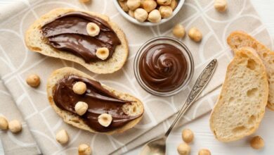 شوكولاتة قابلة للدهن صحية بالبندق والتمر