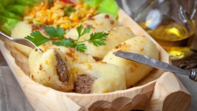 طريقة عمل البطاطس المحشية لحمة مفرومة - وصفات طبخ - أكلات اللحوم