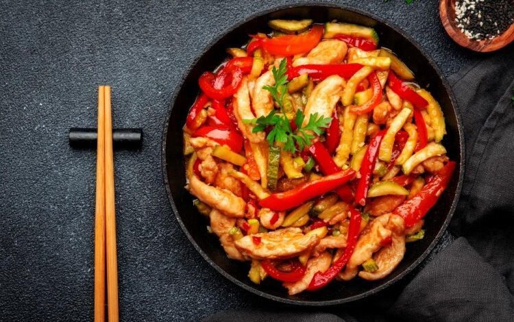 طريقة عمل دجاج بالصويا صوص والخضار - وصفات طبخ - وصفات دجاج