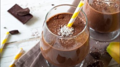 طريقة عمل سموثي الشوكولاتة الصحي