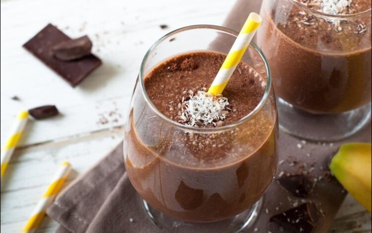 طريقة عمل سموثي الشوكولاتة الصحي