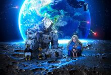 Screenshot from the sci-fi video game "Pragmata"