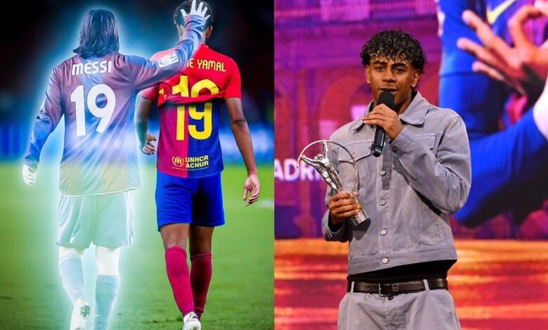 لامين جمال يغازل تاريخ ميسي من قلب مدريد