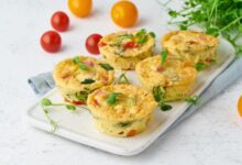 مافن البيض بجبنة القريش للفطور