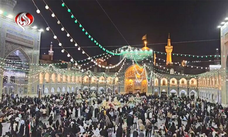 ملايين الزوار يحتفلون بمولد الإمام الرضا (ع) وسط التأكيد على دعم الوطن