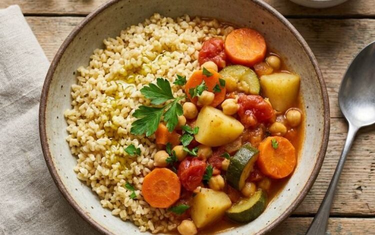 يخنة الخضار مع البرغل