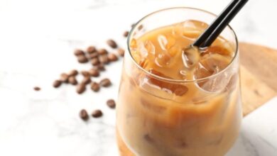 آيس كوفي بارد بثلاث مكونات