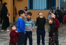 اطفال الحرب في المدرسة