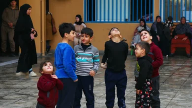 اطفال الحرب في المدرسة