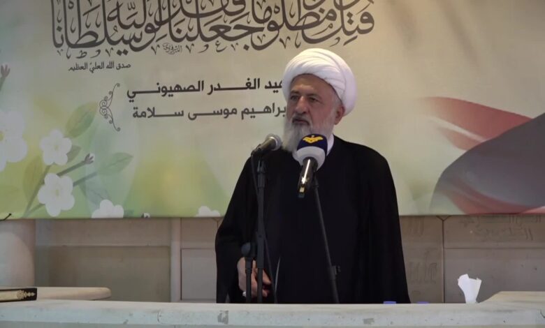 العلامة الخطيب اطلع من وزير الصحة على نشاط الوزارة في ظل العدوان الاسرائيلي