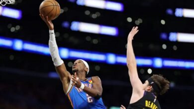 ثاندر يحسم السلسلة أمام ليكرز ويتأهل إلى نهائي المنطقة الغربية في الـNBA