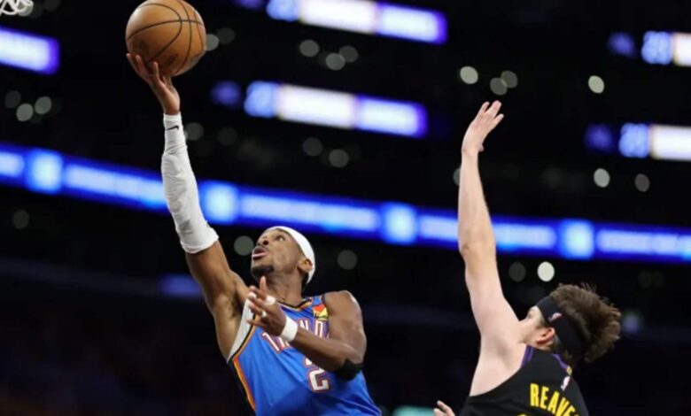 ثاندر يحسم السلسلة أمام ليكرز ويتأهل إلى نهائي المنطقة الغربية في الـNBA