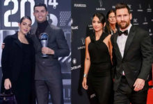 رغم المنافسة التقليدية بين رونالدو وميسي.. جورجينا تفاجئ زوجة ميسي (صورة)