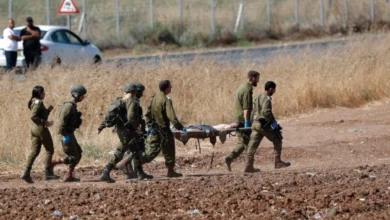 صورة جنود اسرائيل محملين
