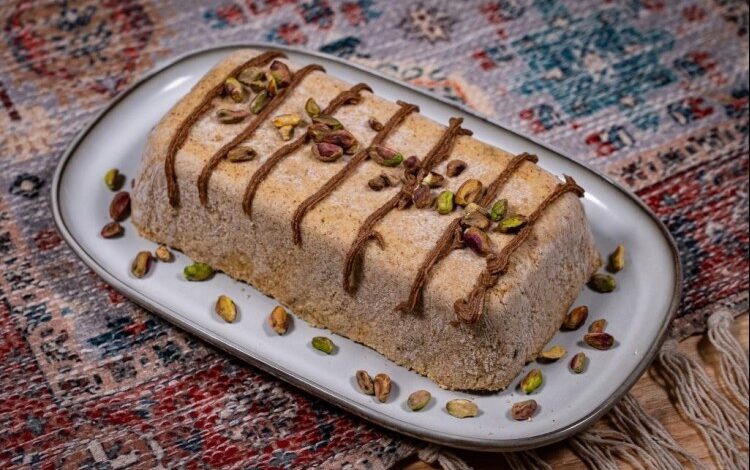 طريقة عمل حلاوة السميد الباردة بالآيس كريم بالفيديو - حلويات - حلويات باردة