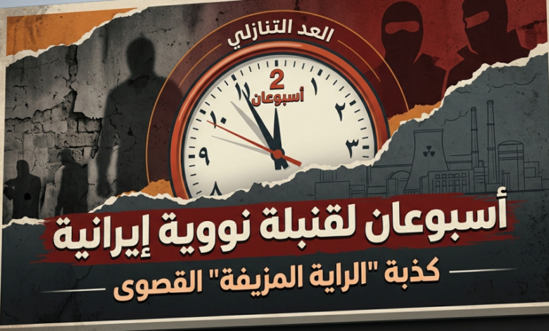عاجل | “أسبوعان للوصول إلى قنبلة إيرانية”: الكذبة الكبرى لراية الحرب الزائفة