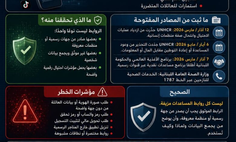 عاجل | روابط “المساعدات والإيواء” بين الخدمة العامة وجمع البيانات والاحتيال
