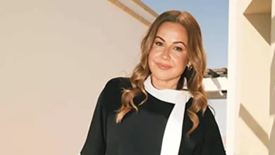 عاجل | ريا أبي راشد تخطف الأنظار بفستان أحمر أنيق- تفاصيل اللوك