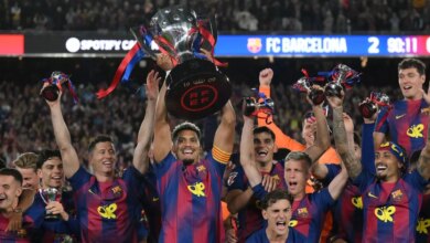 فاز برشلونة على ريال مدريد 2-0 في الكلاسيكو ليحتفظ بلقب الدوري الإسباني | أخبار كرة القدم