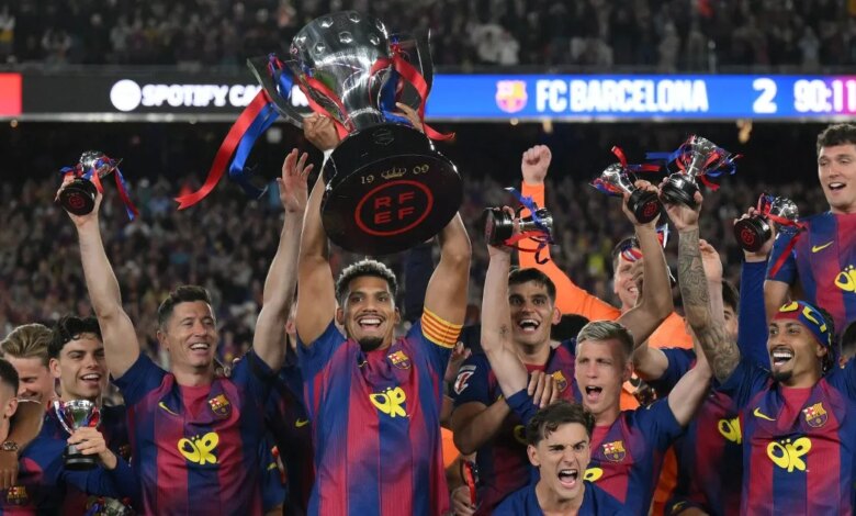 فاز برشلونة على ريال مدريد 2-0 في الكلاسيكو ليحتفظ بلقب الدوري الإسباني | أخبار كرة القدم