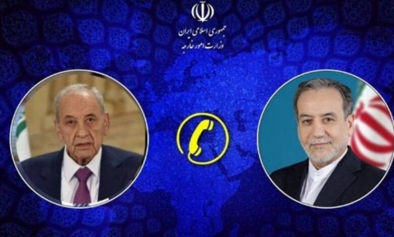 محادثات هاتفية بين عباس عراقجي ونبيه بري.. وهذا أبرز ما ناقشاه خلالها