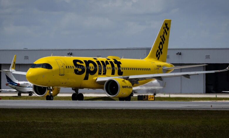 من الممكن أن يتم إغلاق شركة Spirit Airlines يوم السبت