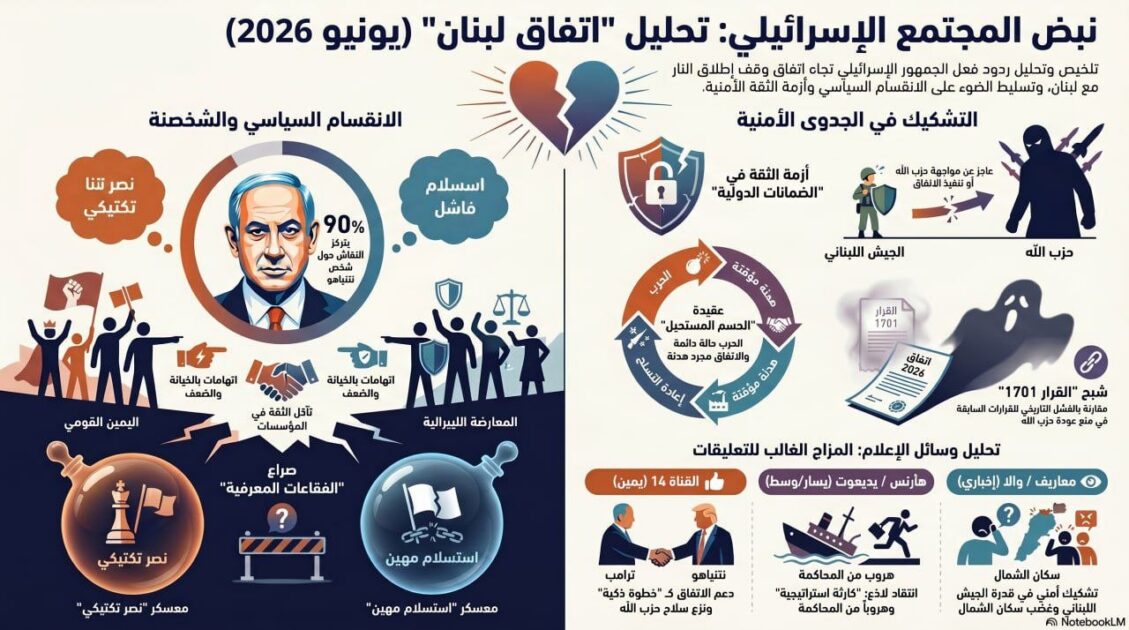 عاجل | نبض المجتمع الاسرائيلي: تحليل اتفاق لبنان - صورة مميزة صورة مميزة: عاجل | نبض المجتمع الاسرائيلي: تحليل اتفاق لبنان