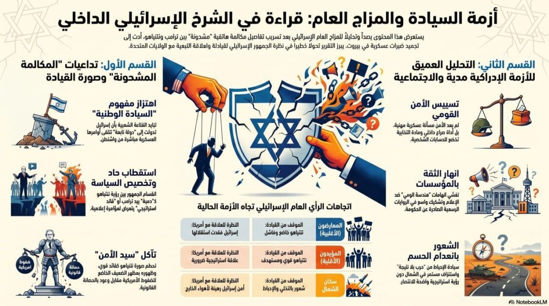 عاجل | ازمة السيادة والمزاج العام: قراءة في الشرخ الاسرائيلي الداخلي - صورة مميزة صورة مميزة: عاجل | ازمة السيادة والمزاج العام: قراءة في الشرخ الاسرائيلي الداخلي