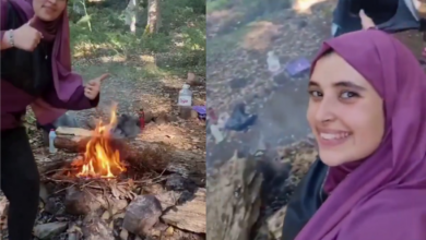 بعد حظر التخييم.. مؤثرة جزائرية شهيرة توقد النار في غابة وتشعل غضب النشطاء