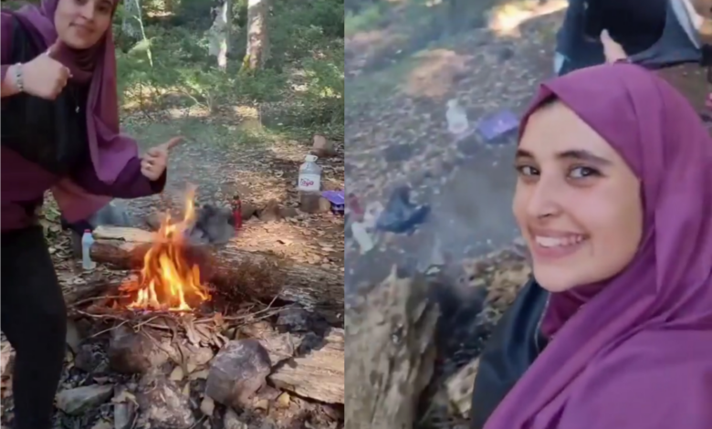 بعد حظر التخييم.. مؤثرة جزائرية شهيرة توقد النار في غابة وتشعل غضب النشطاء