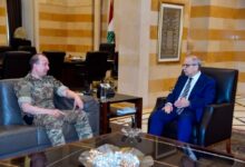 سلام التقى قائد الجيش وبحثا في نتائج زيارته إلى باكستان وأوضاع الجنوب والجانب العسكري من مفاوضات واشنطن - Shafaqna Lebanon