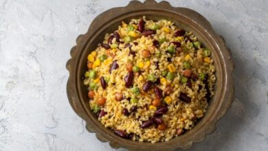 طريقة عمل أرز مكسيكي حار بالفاصوليا الحمراء - وصفات طبخ