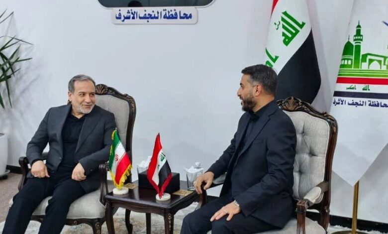 عاجل | عراقجي یبحث مع محافظ النجف ترتيبات تشييع الإمام خامنئي