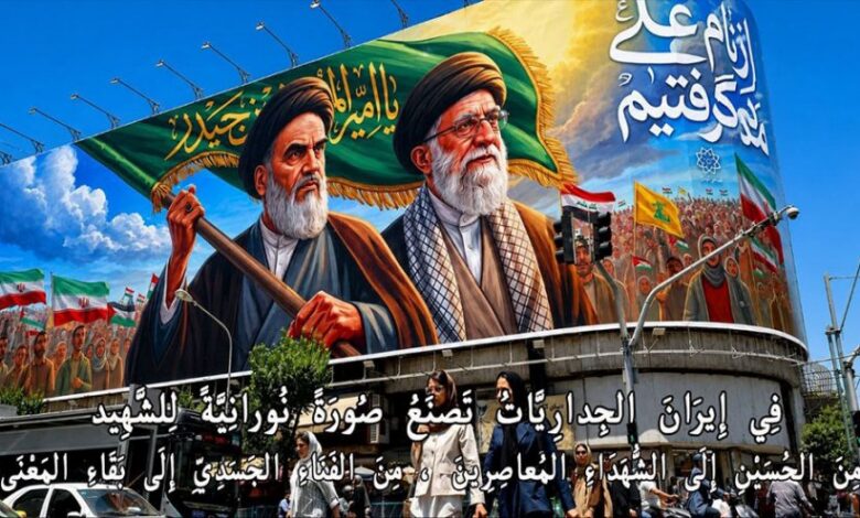 عاجل | في إيران الجدارياتُ تصنع صورةً نورانيةً للشهيد