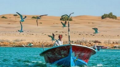 عاجل | قرية دارك الإيرانية: وجهة سياحية على ساحل بحر عُمان