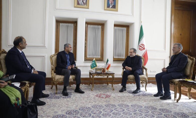 عراقجي یستقبل وزیر الداخلیة الباکستاني