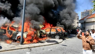 غارة اسرائيلية وسط مدينة صيدا بالامس