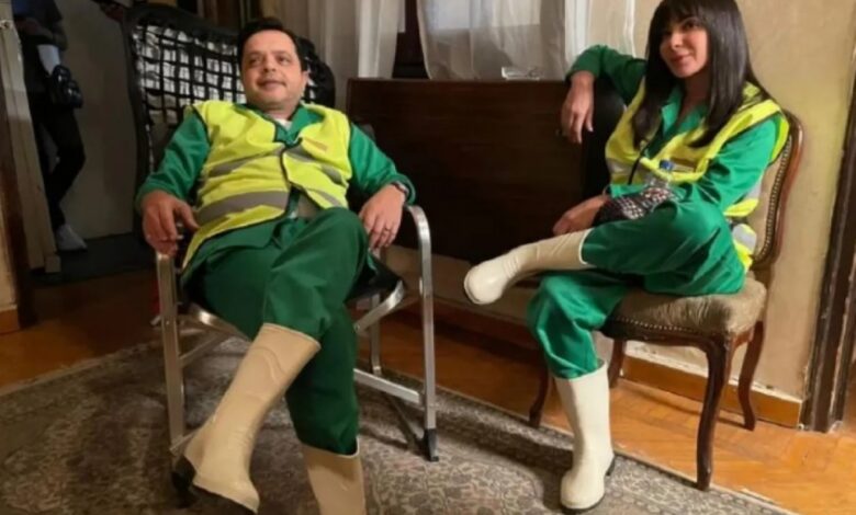 فيلم الجواهرجي... أحمد السعدني يتدخل لحل أزمات محمد هنيدي ومنى زكي الزوجية