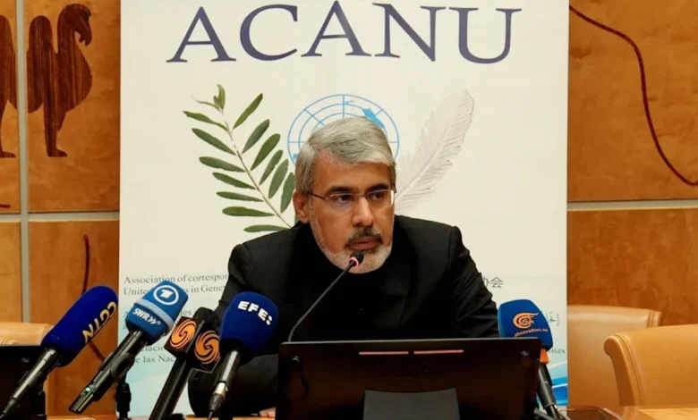 مندوب ايران لدى الامم المتحدة في جنيف علي بحريني