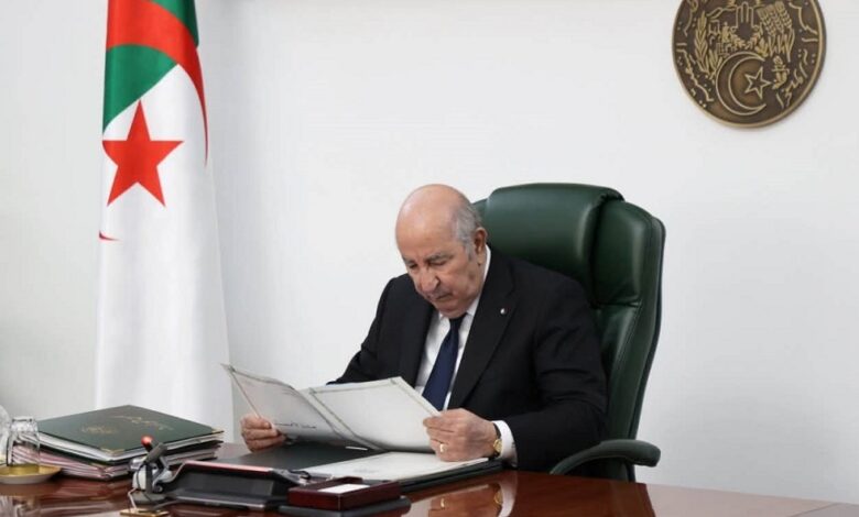 الرئيس الجزائري يوجه رسالة خاصة بشأن المنتخب الوطني لكرة القدم