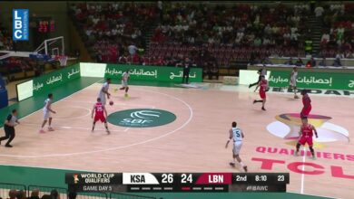 لبنان يخوض مواجهة مهمة في كرة السلة مع السعودية في جدة ضمن التصفيات الآسيوية لكاس العالم