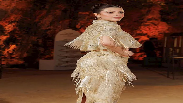 إطلالة ملكية ماريتا الحلاني تتألق في زفاف شقيقتها دانا