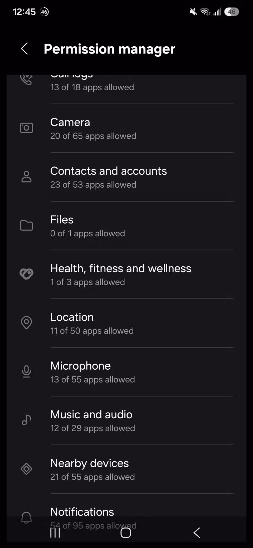 لقد قمت بتعطيل الوصول إلى موقع Android في الخلفية للتطبيقات