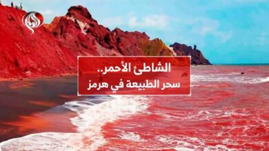 الشاطئ الأحمر.. سحر الطبيعة في هرمز