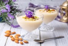 حلوى المهلبية الأصلية بماء الزهر