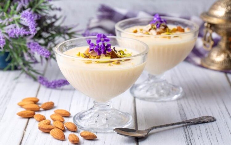 حلوى المهلبية الأصلية بماء الزهر