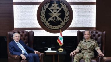 عاجل | قائد الجيش بحث مع أرنو في الأوضاع العامة ومرحلة ما بعد اليونيفيل -…