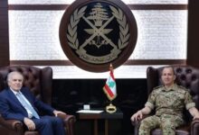 قائد الجيش بحث مع أرنو في الأوضاع العامة ومرحلة ما بعد اليونيفيل -...