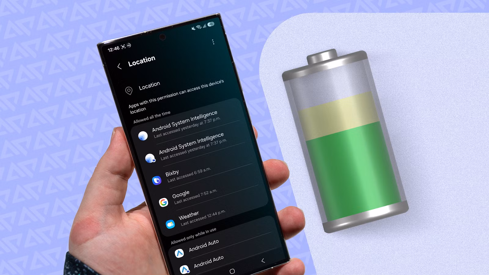 عاجل | لقد قمت بتعطيل الوصول إلى موقع Android في الخلفية للتطبيقات غير الضرورية، مما أدى إلى إضافة ساعتين كاملتين من الشحن اليومي - صورة مميزة صورة مميزة: عاجل | لقد قمت بتعطيل الوصول إلى موقع Android في الخلفية للتطبيقات غير الضرورية، مما أدى إلى إضافة ساعتين كاملتين من الشحن اليومي