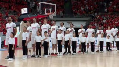آداء رائع لأبطال منتخب لبنان لكرة السلة رغم الخسارة في الصين -…